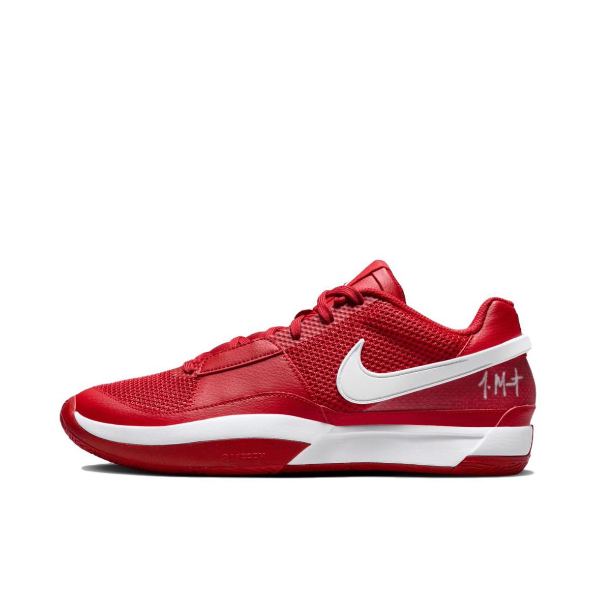 推荐商品：Nike Ja 1 莫兰特1代 篮球鞋 防滑耐磨抗扭缓震透气运动织物支撑 红色/白色