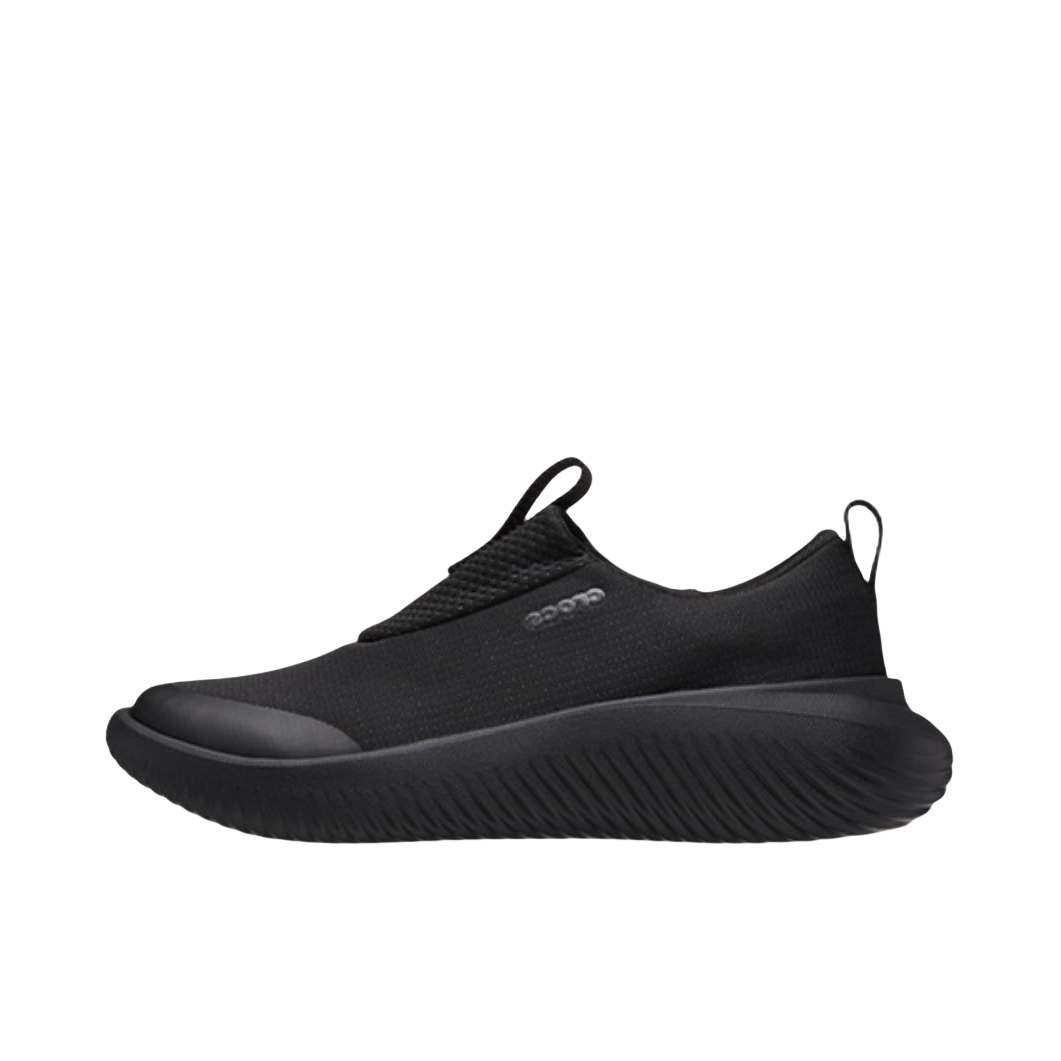 推荐商品：Crocs/卡骆驰 Mellow 户外 平跟 圆头 一脚蹬 包头 运动休闲鞋 黑色