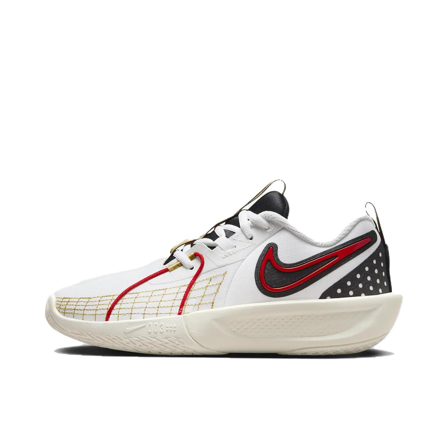 推荐商品：Nike Air Zoom G.T. Cut 3 篮球鞋 ZoomX泡棉抓地抗扭包裹性缓震回弹 GS/白色/红色