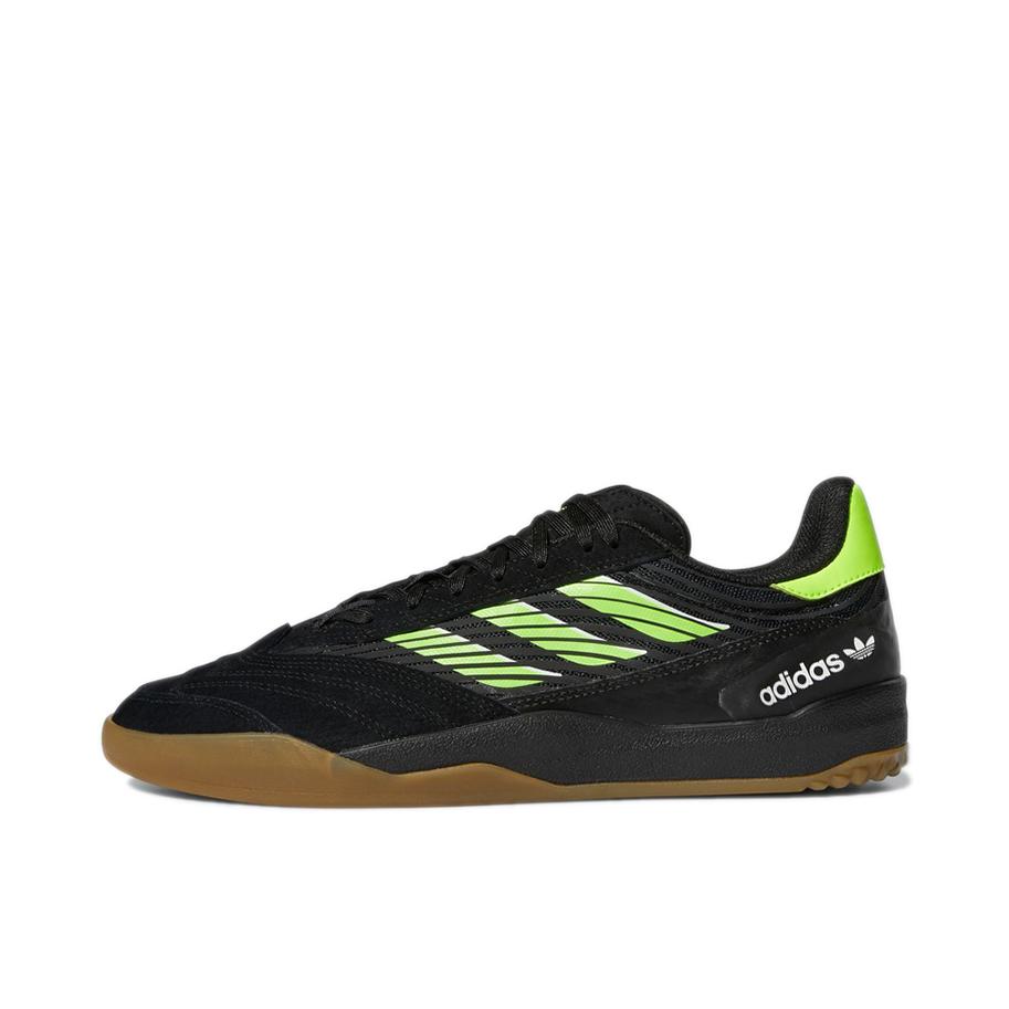 推荐商品：adidas Originals Copa Nationale 包裹性 舒适轻便 防滑耐磨 低帮 圆头 平跟 运动休闲鞋 黑色/绿色