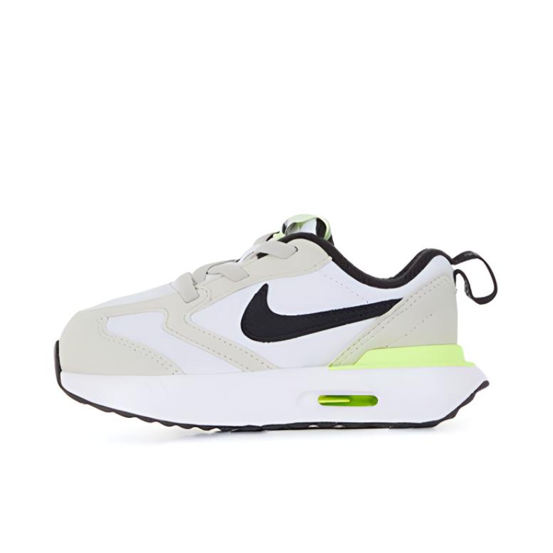 推荐商品：Nike Air Max Dawn 缓震耐磨 舒适透气 轻盈 防滑 休闲 复古 运动鞋儿童 白色/黄色