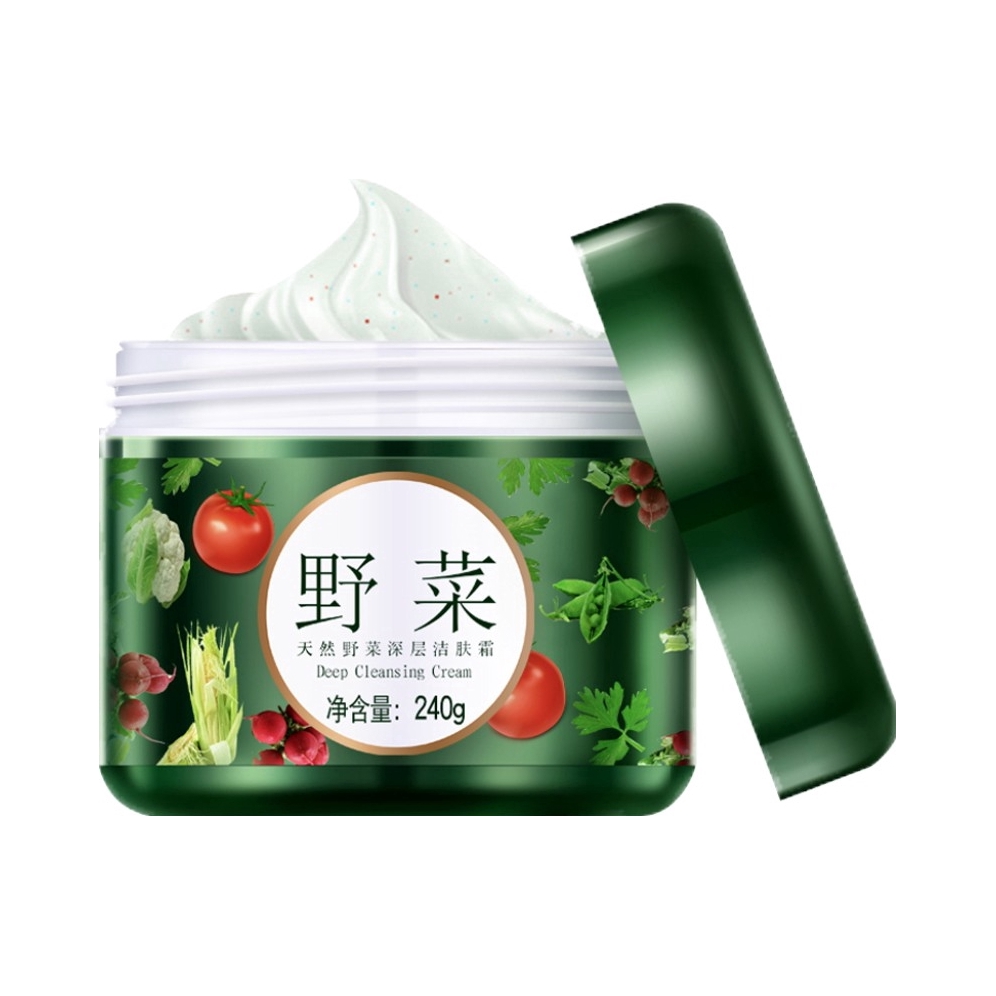 推荐商品：野菜 深层洁面霜 保湿补水