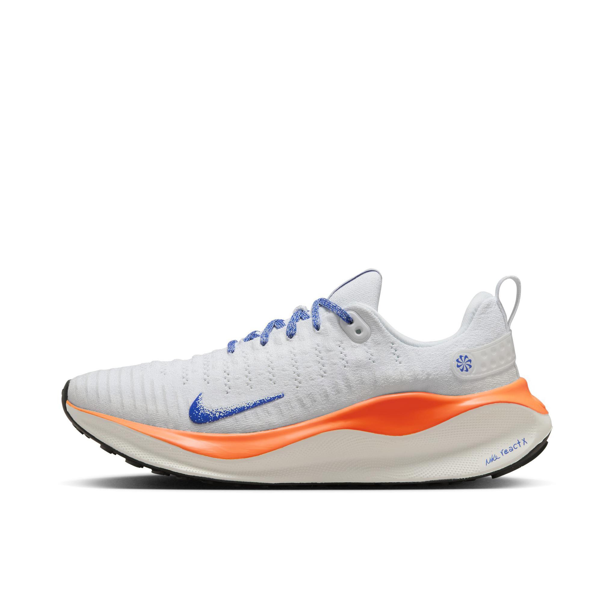 推荐商品：Nike React Infinity Run 4 跑鞋 公路舒适缓震防滑耐磨防水织物训练 女款/蓝图