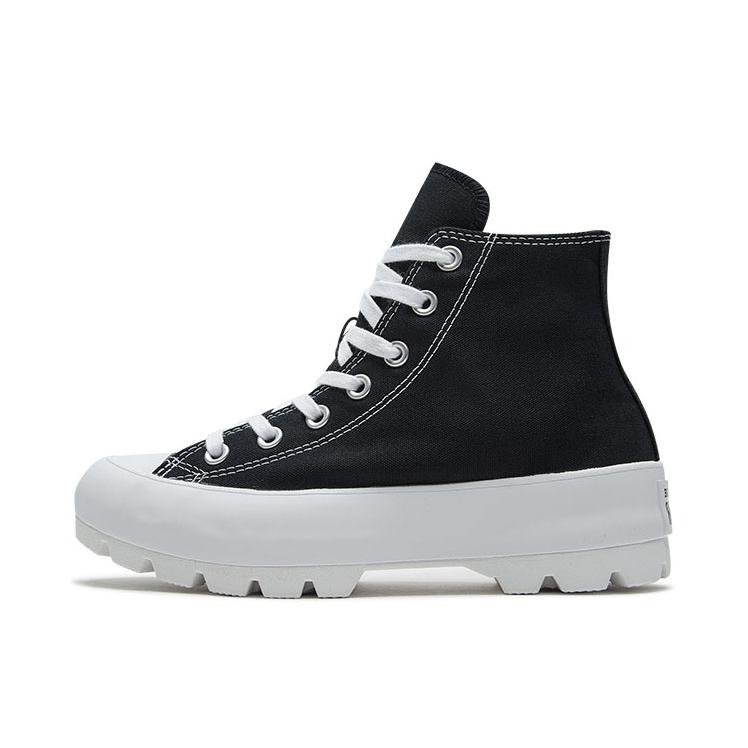 推荐商品：Converse/匡威 Chuck All Star Lugged 轻便舒适 防滑耐磨 防水 厚底 增高鞋 运动休闲鞋 Black/White 黑色/白色
