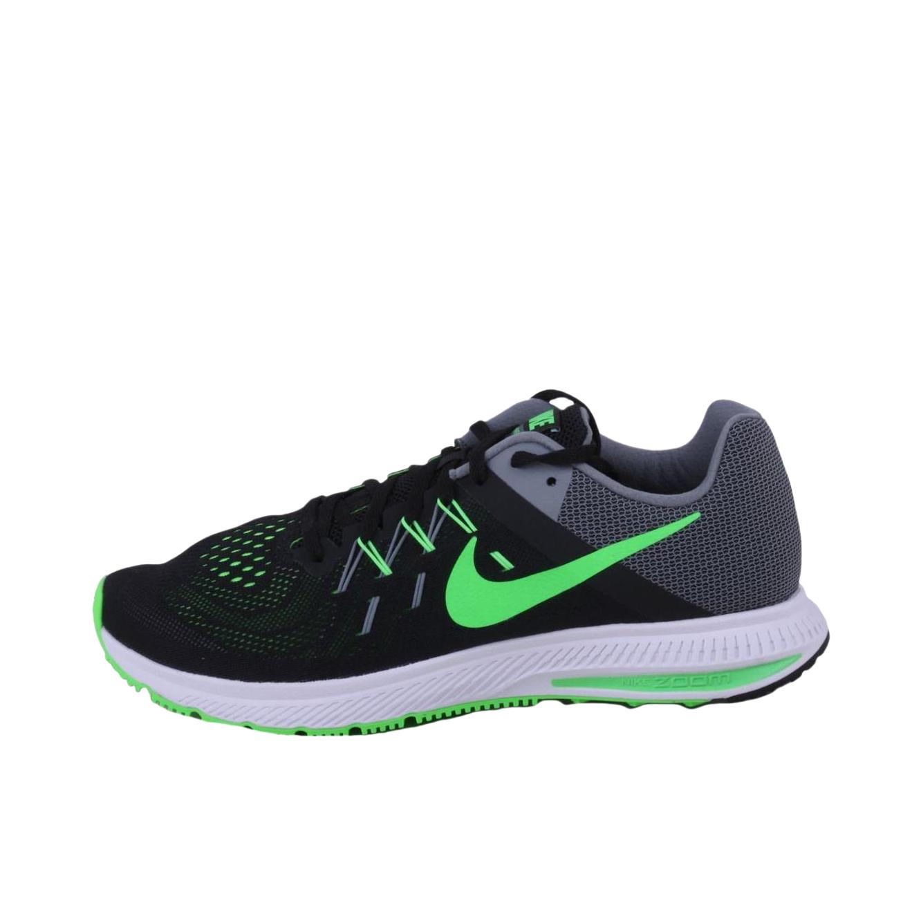推荐商品：Nike Zoom Winflo 2 耐磨轻便 休闲透气 跑鞋 黑色/白色/灰色