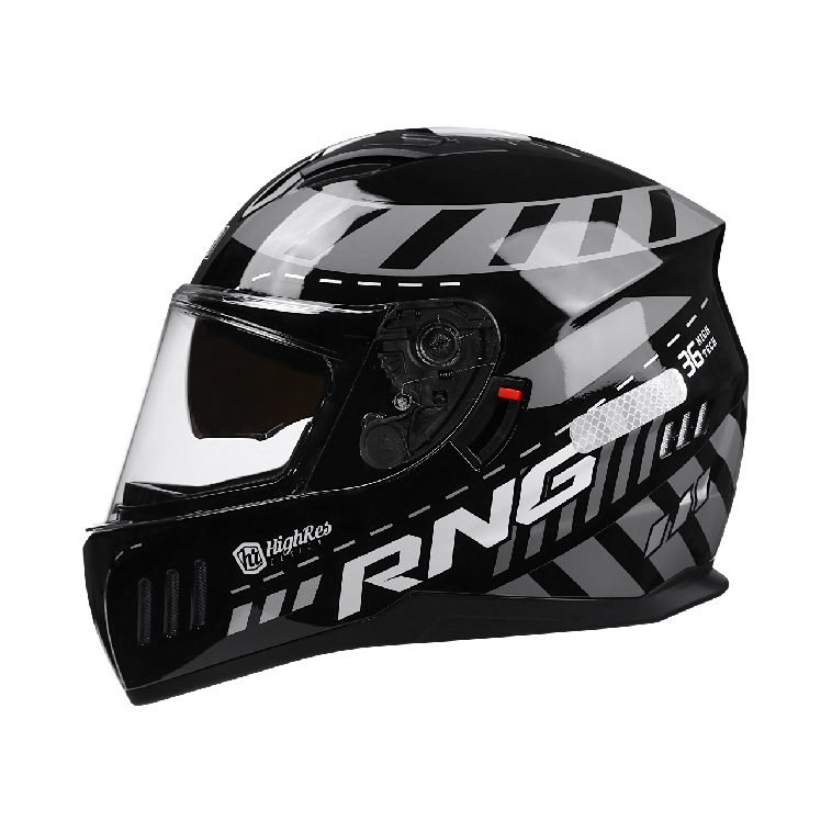 推荐商品：RNG 新国际 3C认证 全盔 双镜片 复合纤维 透气 减震 摩托车头盔