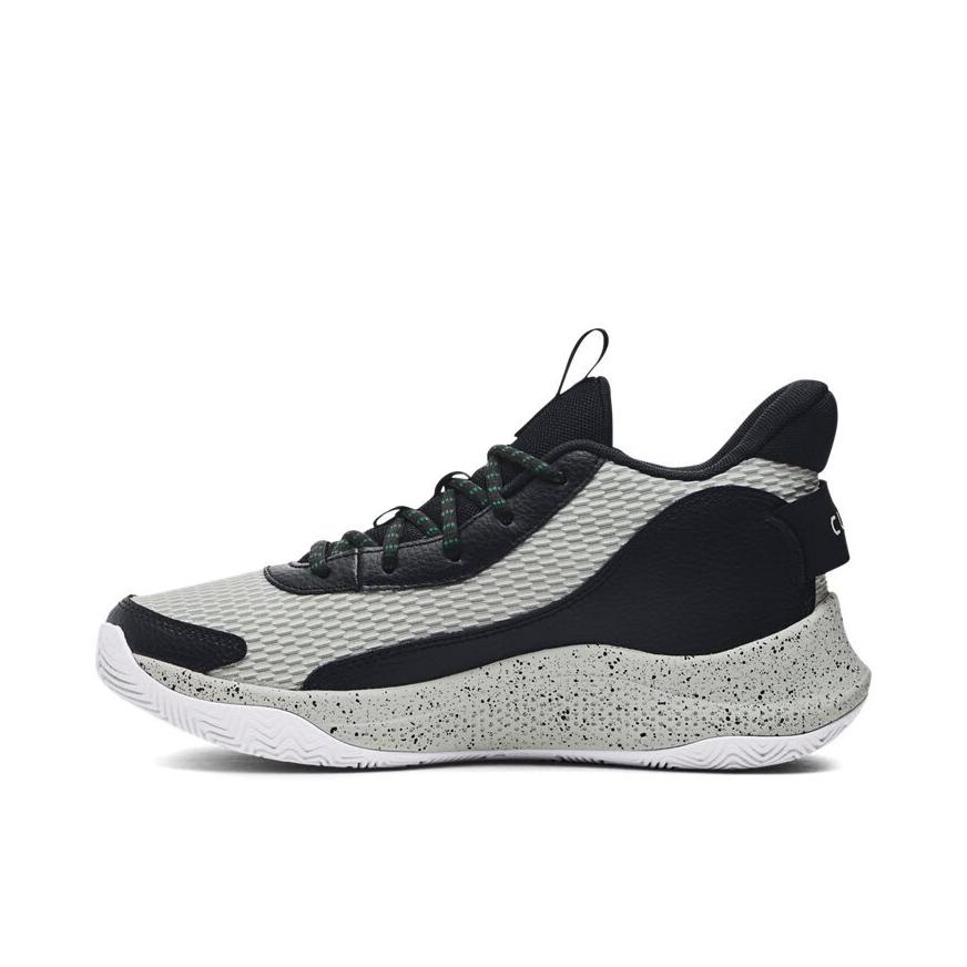 推荐商品：Under Armour/安德玛 Curry 3 Z7 缓震 回弹 圆头 织物 增高支撑 网面 篮球鞋 3026622 灰色/黑色
