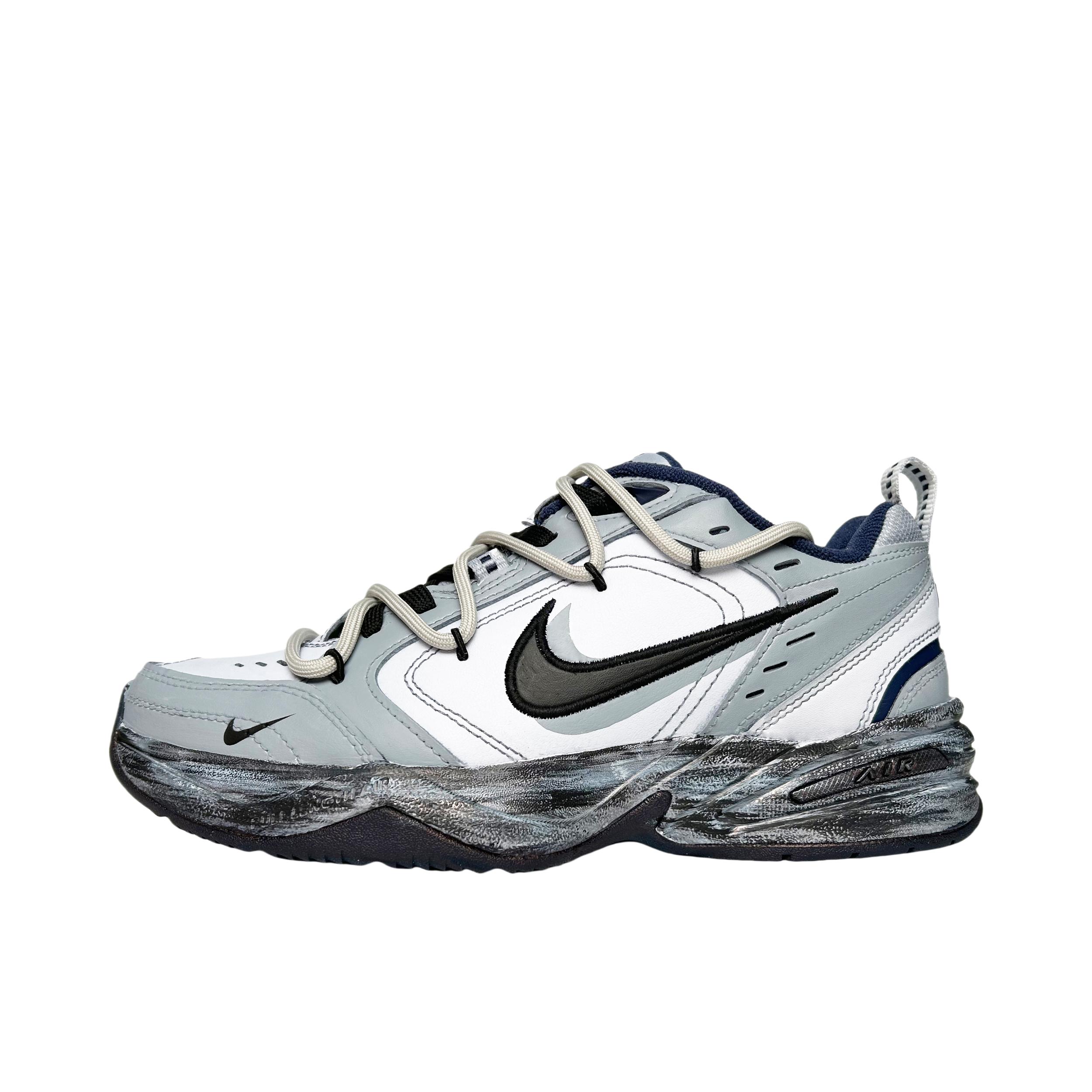 推荐商品：【定制球鞋】 Nike Air Monarch IV 运动休闲鞋 轻便支撑防滑耐磨缓震减震时尚复古百搭潮流防水 暴力街区