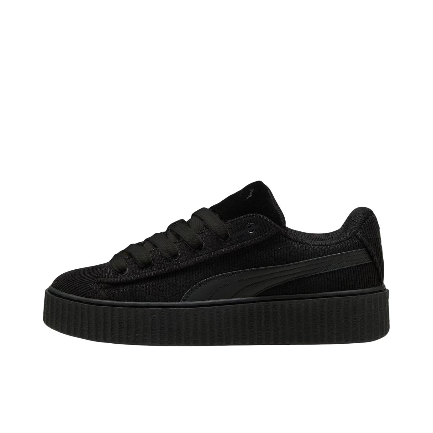 推荐商品：Puma/彪马 Creeper Phatty 板鞋 舒适透气防滑耐磨复古百搭简约灯芯绒 Fenty联名/黑色