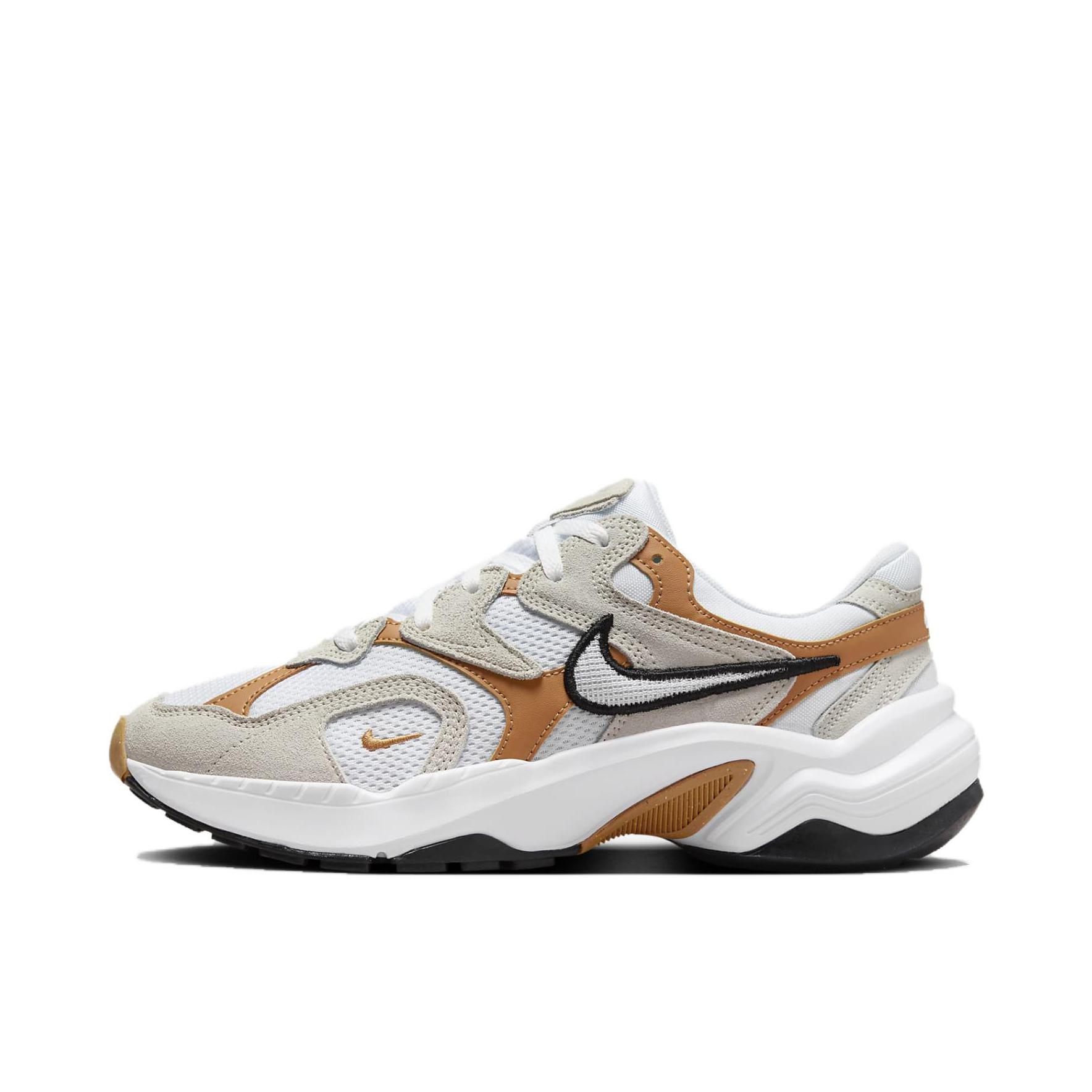 推荐商品：Nike AL8 跑鞋 减震防滑耐磨透气网布抓地舒适百搭简约复古轻便流光风 女款/白色/棕色 