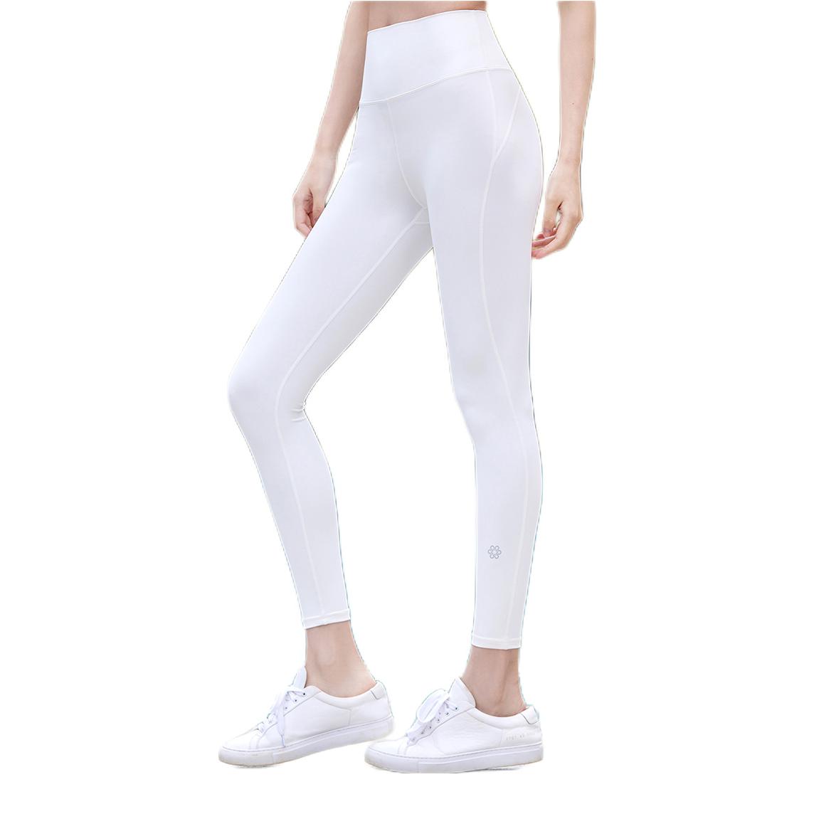 推荐商品：fashionyoga/凡圣瑜伽 提臀纯色高腰紧身瑜伽裤 女装 FC12959 裸感白