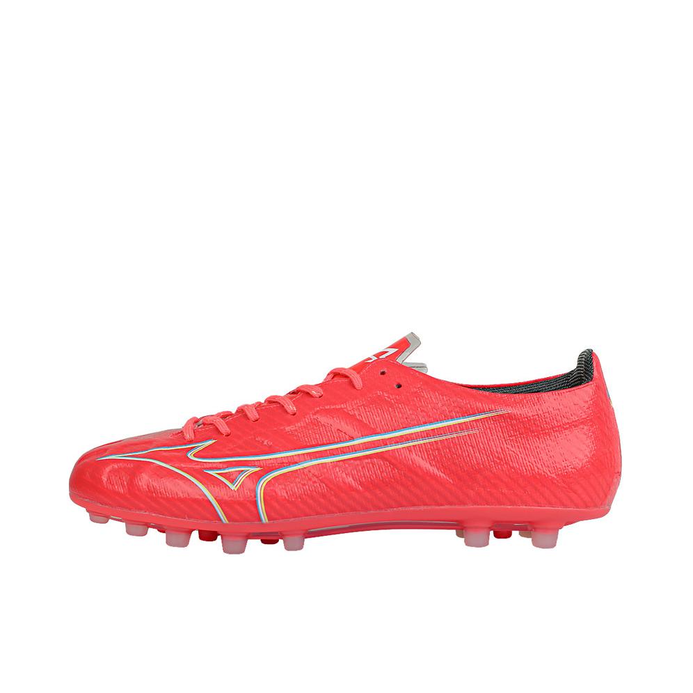 推荐商品：Mizuno/美津浓 Alpha Elite AG 减震耐磨 轻便透气 圆头 短钉 人草 胶质 足球鞋 橘红色