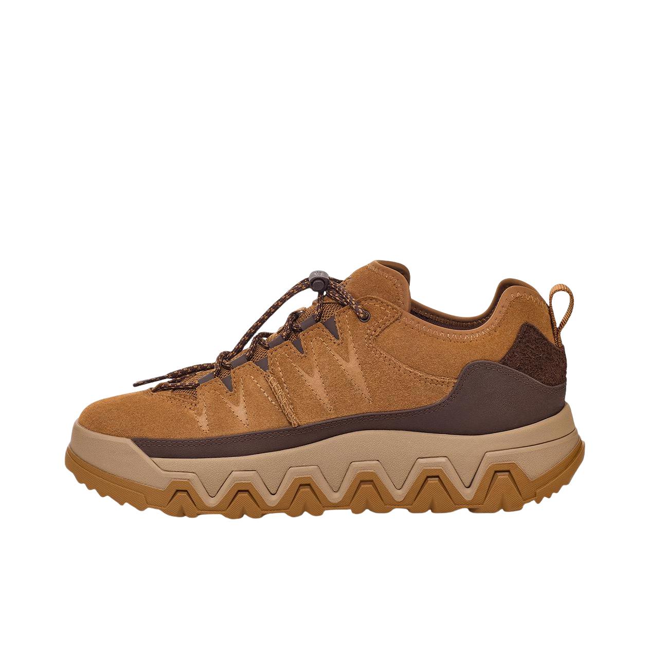 推荐商品：UGG 系带 厚底 舒适 低帮 圆头 牛剖层革 运动休闲鞋 1161830 棕色