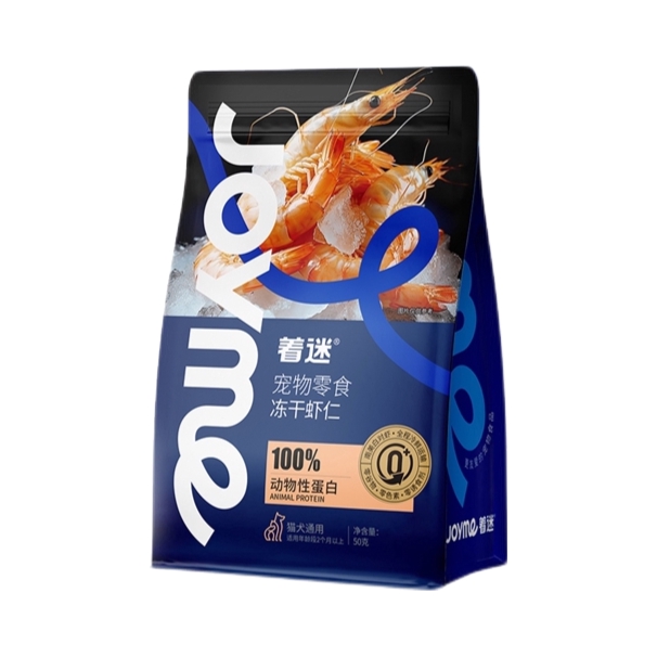 推荐商品：Joyme/着迷 冻干虾仁猫狗通用零食虾青素营养发腮