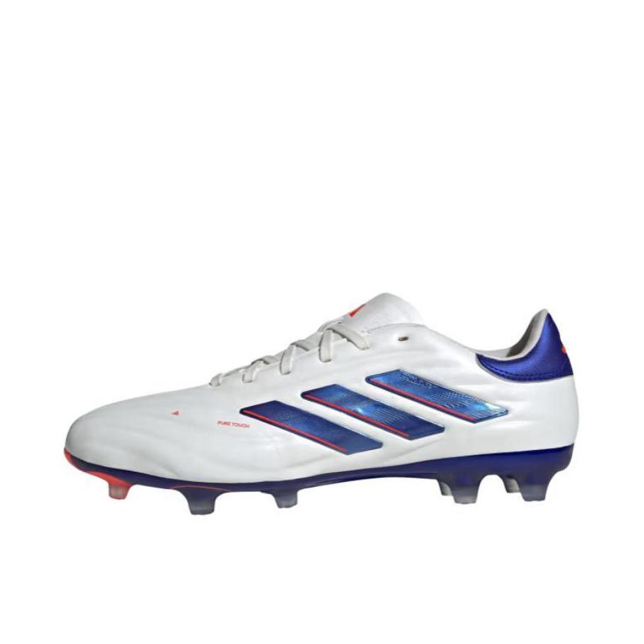 推荐商品：adidas Copa Pure 2 Elite 2G/3G AG 顶级 胶质短钉 人造草地 缓震防滑耐磨 足球鞋 云白色/太阳红色/清澈蓝色