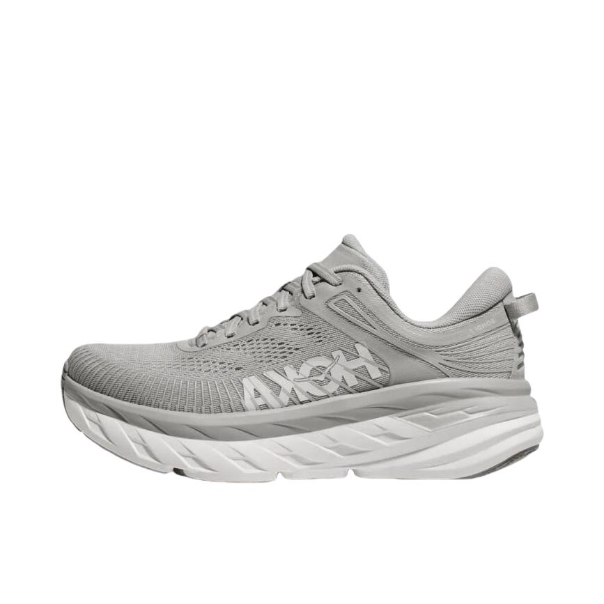 推荐商品：HOKA ONE ONE Bondi 邦代 7 轻便透气 减震 织物 运动 跑鞋 灰色 