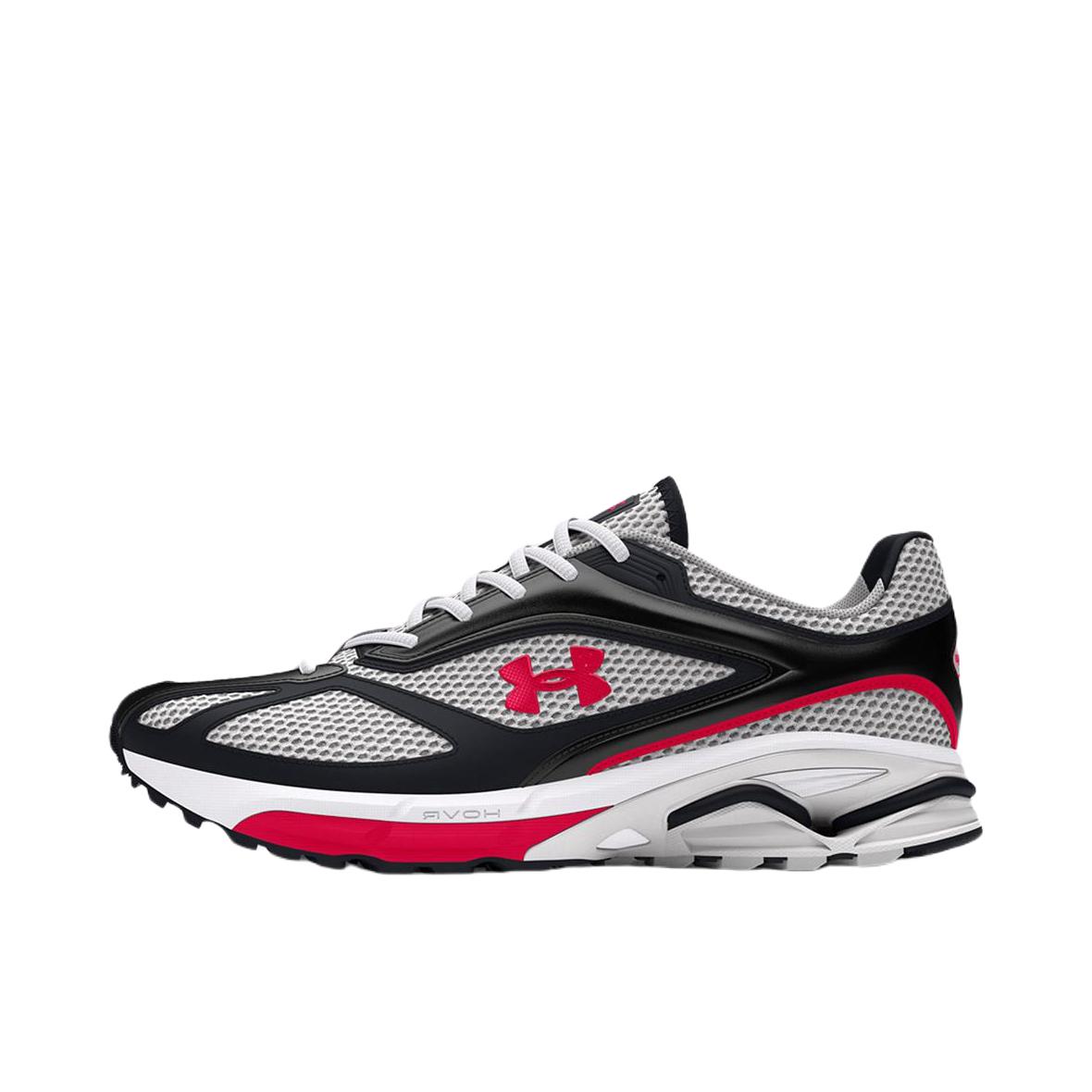 推荐商品：Under Armour/安德玛 HOVR Apparition 运动休闲鞋 简约时尚轻质贴合支撑柔软舒适 黑色/红色