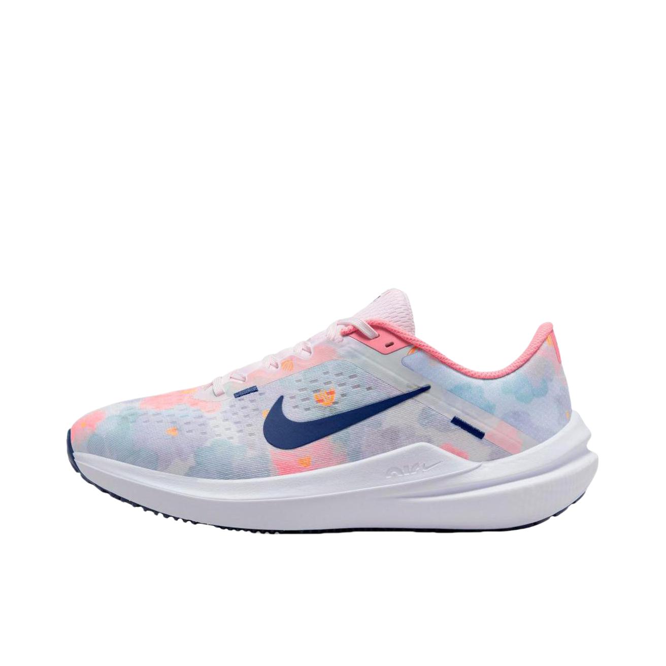 推荐商品：Nike Air Winflo 10 跑鞋 缓震回弹耐磨网面透气支撑短跑长跑圆头 女款/灰色/粉色/蓝色