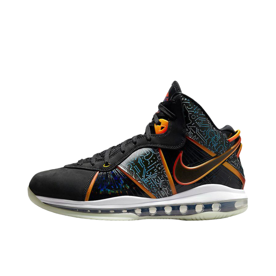 推荐商品：Nike Air Max LeBron 8 詹姆斯 复古涂鸦 减震回弹 合成革 支撑 舒适百搭 防滑耐磨 篮球鞋 Space Jam 空中大灌篮