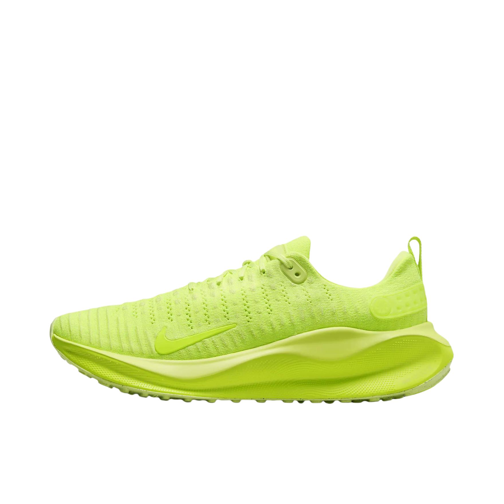 推荐商品：Nike React Infinity Run 4 跑鞋 公路舒适缓震防滑耐磨防水织物训练飞织抓地包裹性 荧光绿