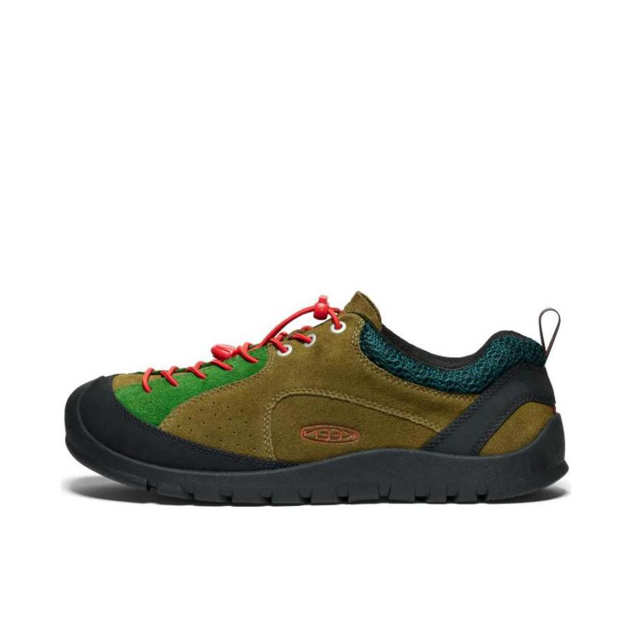 推荐商品：KEEN/科恩 Jasper Rocks SP 防滑耐磨 减震 休闲舒适 防水圆头 织物 登山 户外鞋 徒步鞋 深绿色/黑色
