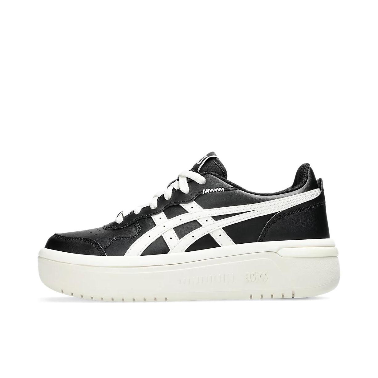 推荐商品：Asics/亚瑟士 Japan S ST 防滑耐磨 舒适减震 百搭复古 板鞋 黑色/奶油色