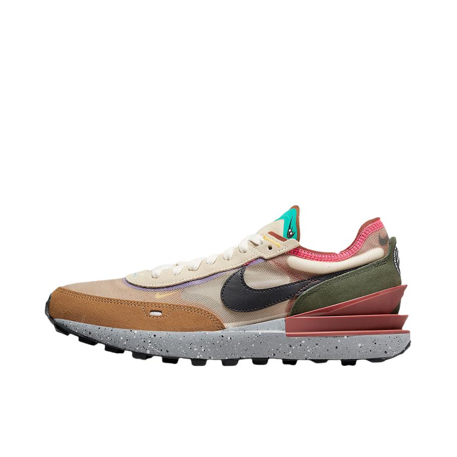 推荐商品：Nike Waffle One 跑鞋 轻便透气防滑耐磨舒适复古缓震运动织物支撑圆头 米色/棕色/黑色
