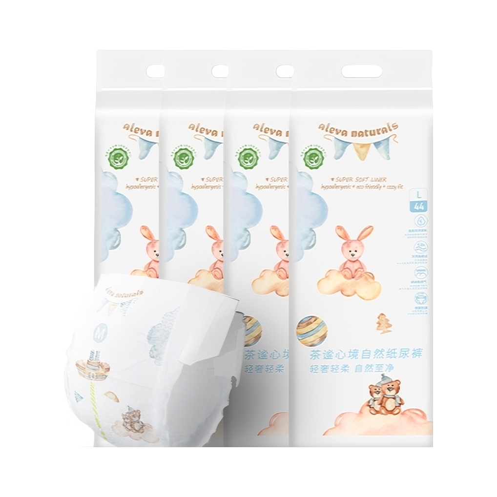 推荐商品：爱亦娃/Aleva 茶谧心境自然婴儿纸尿裤L码 尿不湿透气超薄