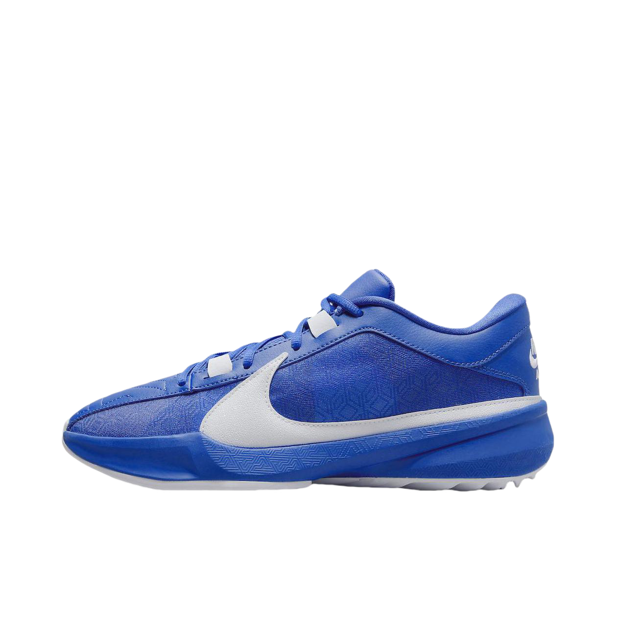 推荐商品：Nike Zoom Freak 5 字母哥5代 篮球鞋 抗扭缓震抓地舒适实战回弹 蓝色/白色