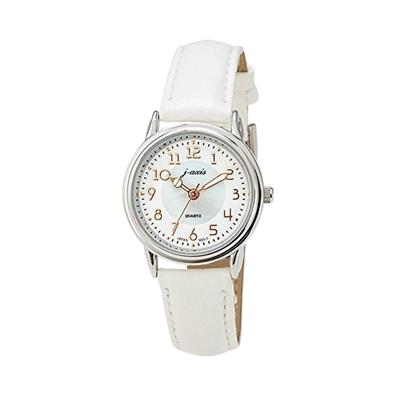推荐商品：j·axis 时尚简约潮流百搭人造皮革表带石英女士手表