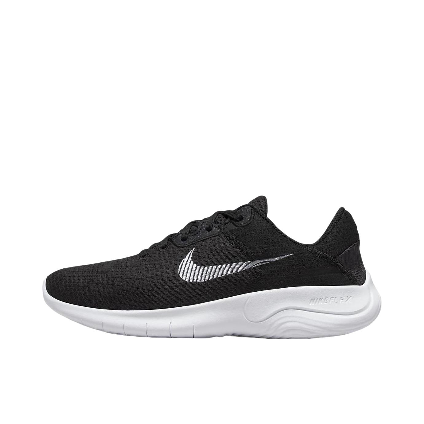 推荐商品：Nike Flex Experience RN 11 跑鞋 轻便缓震轻质织物支撑圆头 男款/宽版/黑色/白色