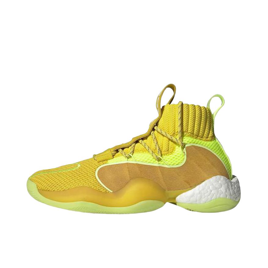 推荐商品：adidas Crazy BYW X Boost 篮球鞋 实战训练防滑耐磨减震运动 Bright Yellow PHARRELL WILLIAMS联名/黄色