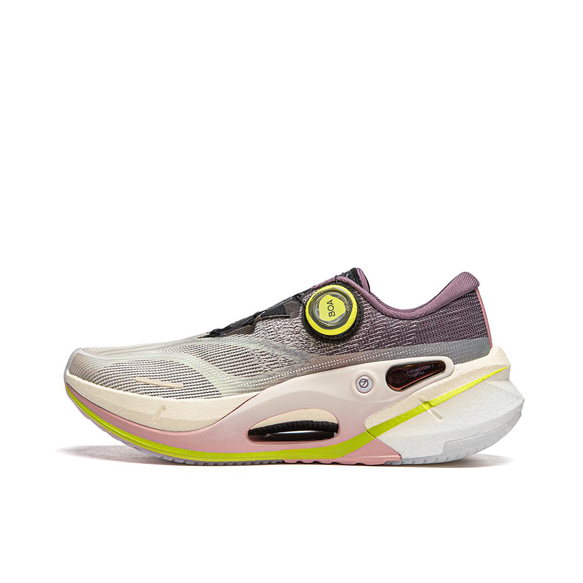 推荐商品：【肖战同款】李宁 烈骏7Pro 䨻丝 高回弹 轻量 缓震透气 稳定支撑 碳板 跑鞋 岩白灰/霜雾紫 