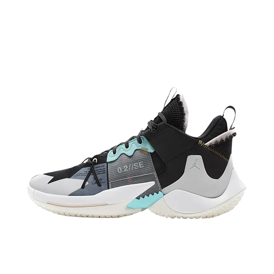 推荐商品：Jordan Why Not Zer0.2 威少2 篮球鞋 缓震耐磨防滑回弹实战 Black Vast Grey 黑白蓝