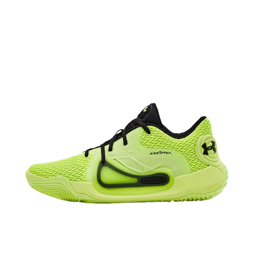 推荐商品：Under Armour/安德玛 Spawn 2 实战训练 缓震稳定 防滑耐磨 透气 舒适百搭 篮球鞋 X-Ray 荧光黄/黑色