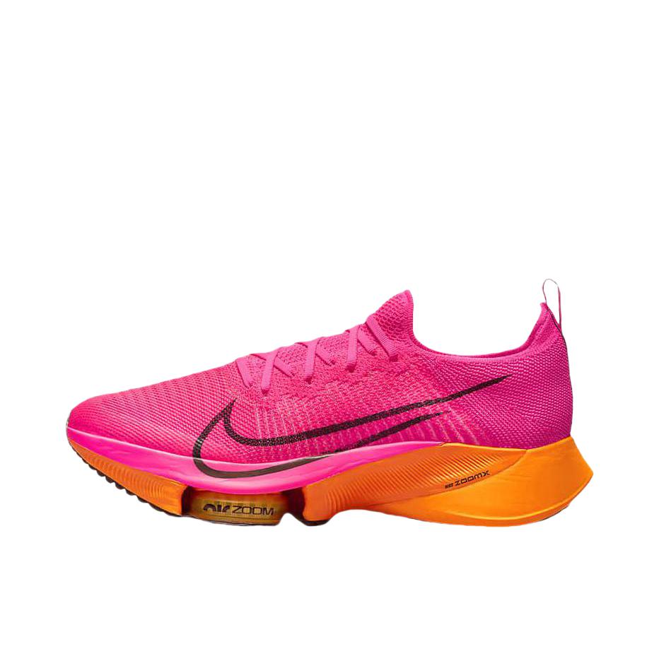 推荐商品：Nike Air Zoom Tempo NEXT% 跑鞋 全掌稳定支撑耐磨透气防滑碳板跑道耐穿 玫红/橙色