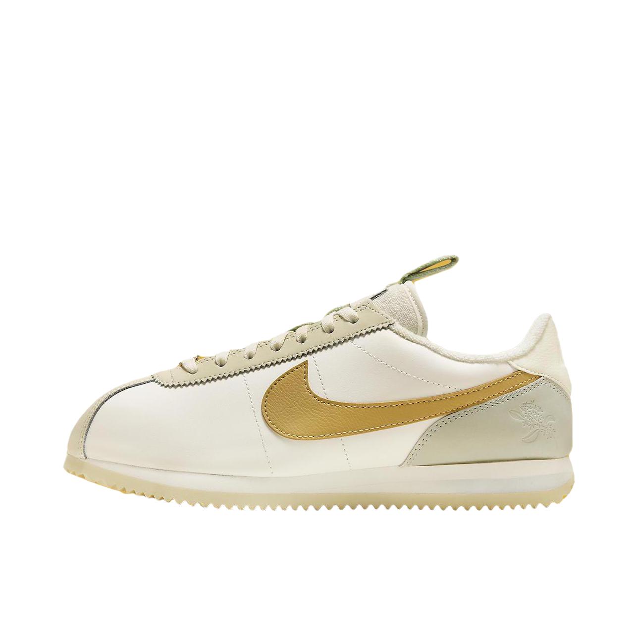 推荐商品：Nike Classic Cortez 阿甘鞋 跑鞋 防滑耐磨缓震透气轻便抓地舒适低帮耐穿贴合 帆白/斑点玉米黄/帆白