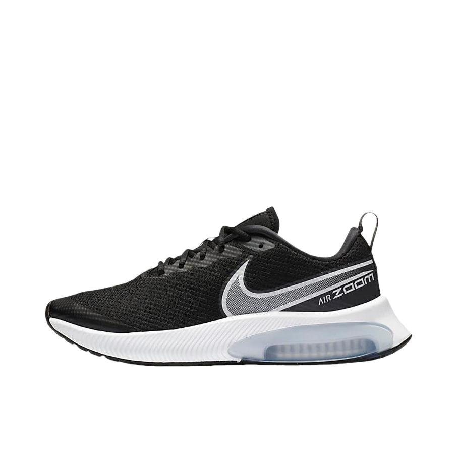 推荐商品：Nike Air Zoom Arcadia 跑鞋 网面透气舒适减震防滑耐磨织物时尚简约轻便 GS/黑色/白色
