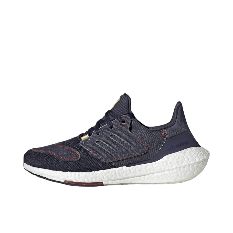 推荐商品：adidas Ultra Boost 22 经典UB 跑鞋 爆米花防滑耐磨缓震回弹织物休闲随心畅跑抗扭转 牛仔蓝