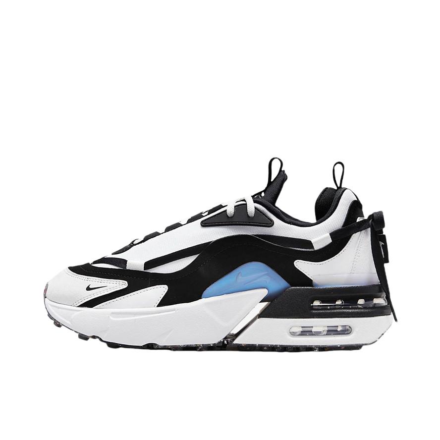 推荐商品：Nike Air Max Furyosa NRG 气垫缓震 舒适 防滑耐磨 轻便透气 拼接 运动 增高 织物 合成革 支撑 跑鞋 白色/黑色