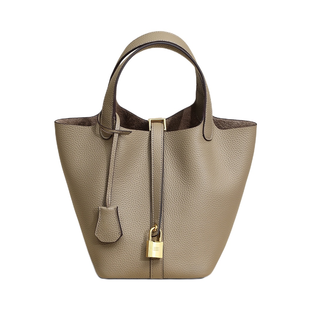 推荐商品：caduni kaiser 真皮通勤菜篮子水桶包手提包