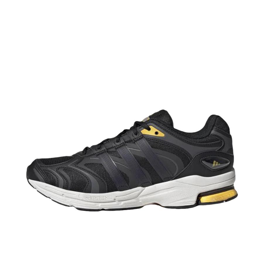推荐商品：adidas Spiritain 2000 跑鞋 减震防滑耐磨休闲复古织物防水合成革轻运动 黑色/白色/黄色