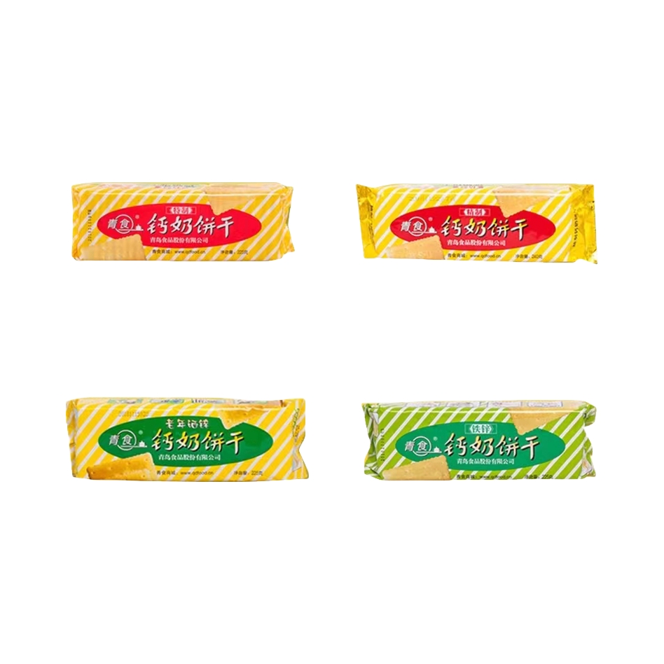 推荐商品：青食 钙奶饼干 袋装 多口味组合 青岛特产老式中华老字号解馋山东特产
