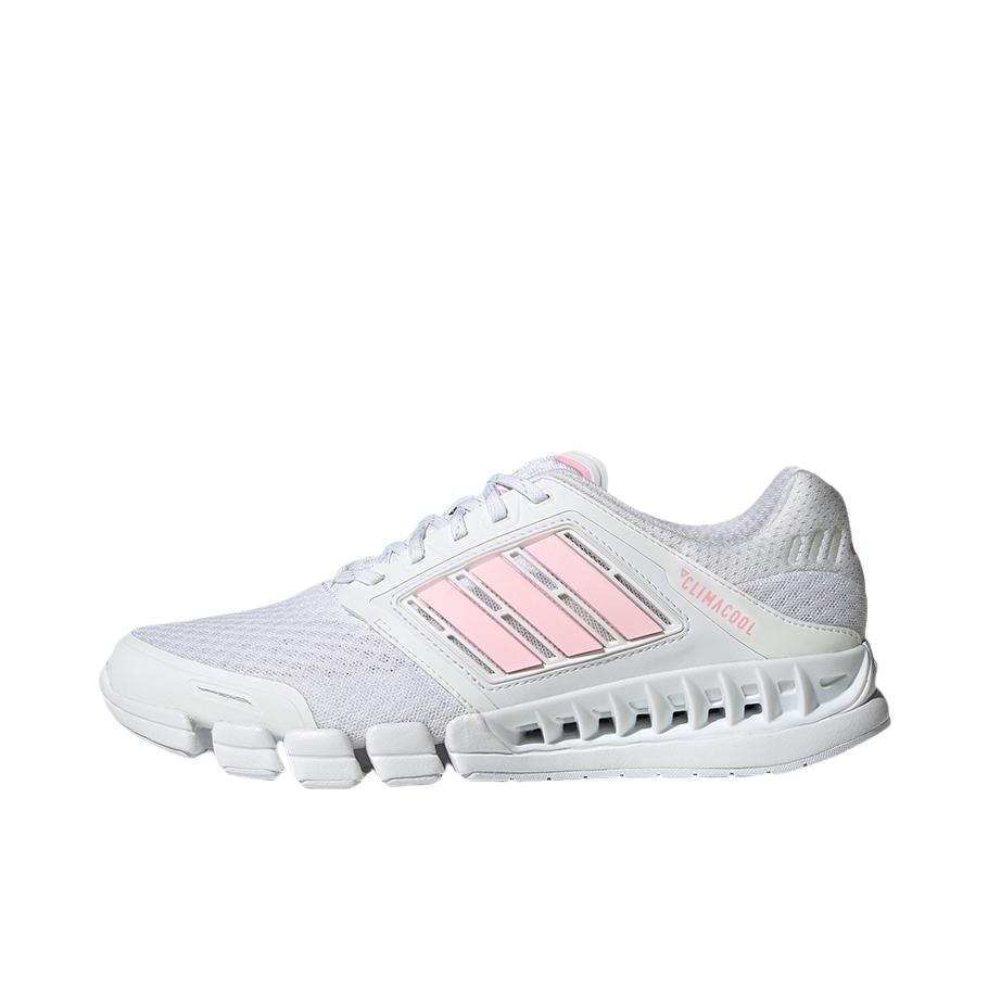 推荐商品：adidas CC Revolution 跑鞋 透气缓震耐磨织物合成革舒适轻运动 白/浅粉
