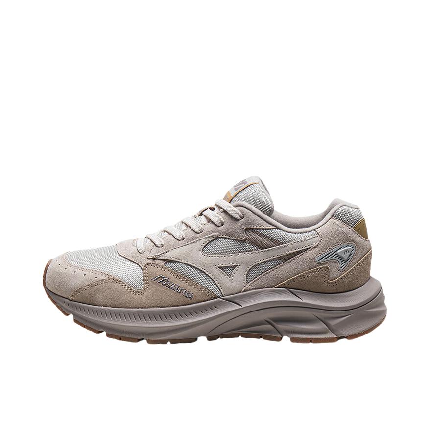 推荐商品：Mizuno/美津浓  Pi Retro  舒适减震 防滑耐磨 合成革 时尚简约 百搭复古  跑鞋  浅灰/尘灰/岩石灰