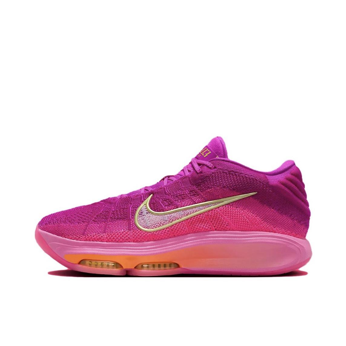 推荐商品：Nike Air Zoom G.T. Hustle 3 文班亚马 减震 训练 防滑 冬季 轻便 篮球鞋 国外版/透明粉/明亮葡萄紫/金属金