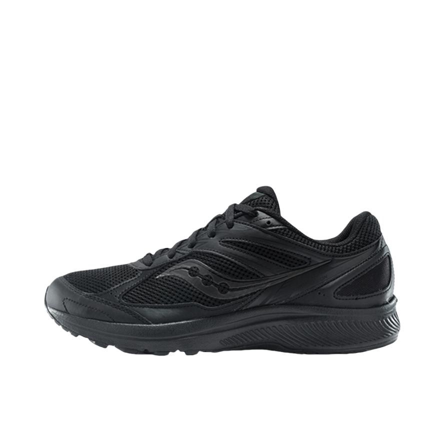 推荐商品：Saucony/索康尼 Cohesion 凝聚 14 支撑缓震 防滑耐磨 透气 织物 运动 慢跑 越野 合成革 跑鞋 男款/M宽/纯黑