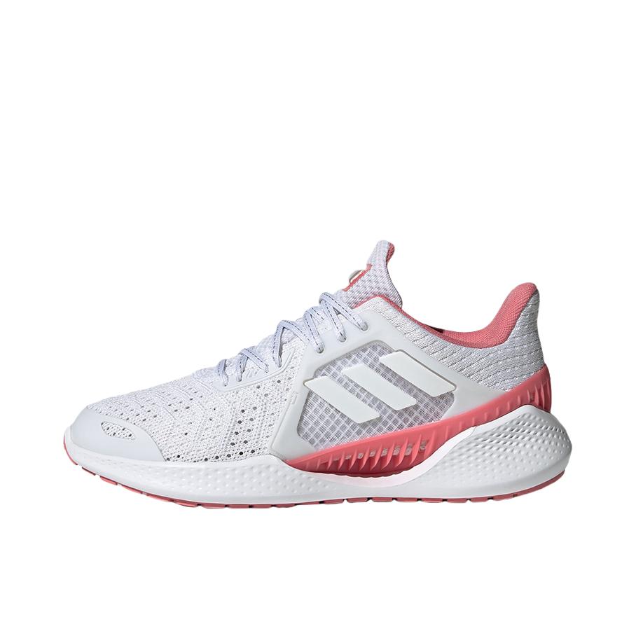 推荐商品：adidas Climacool Vent Heat.Rdy 跑鞋 网面透气防滑耐磨缓震轻运动织物 白色/红色