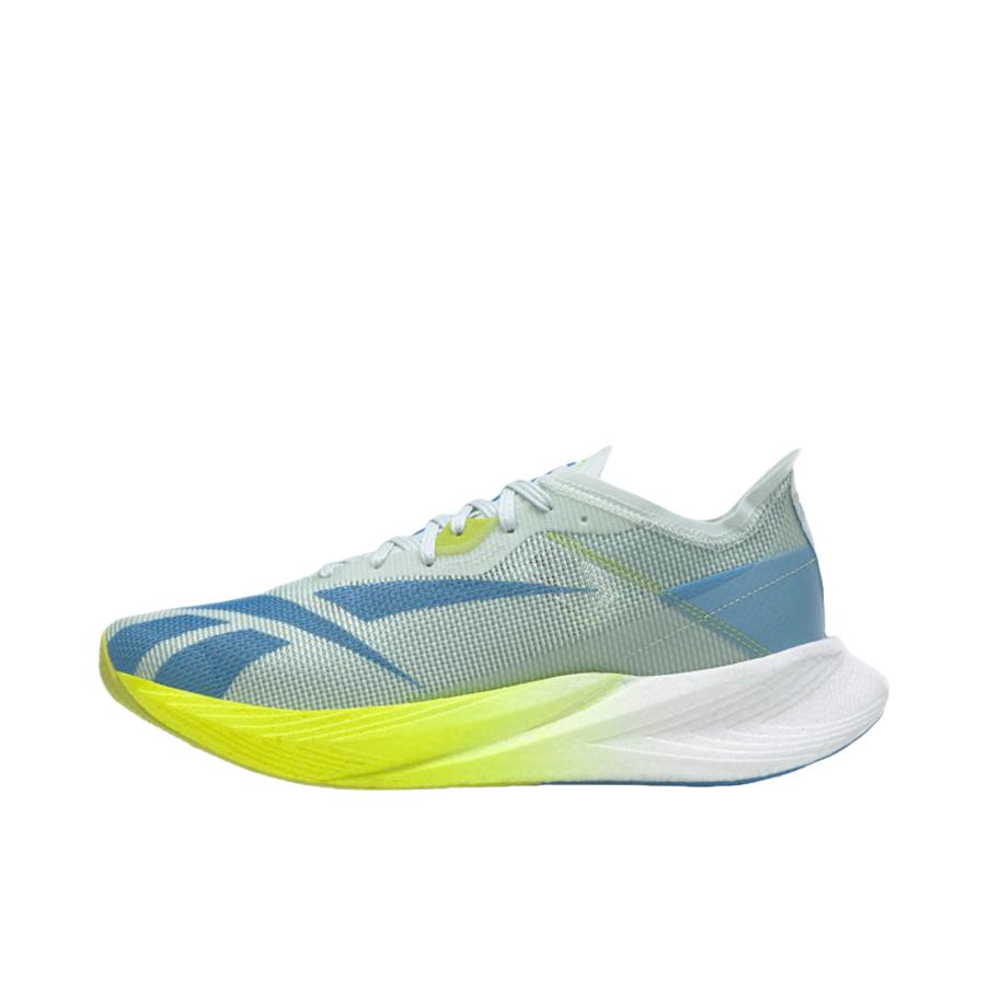 推荐商品：Reebok/锐步 Floatride Energy X 跑鞋 舒适耐磨回弹太空碳板织物马拉松 灰色/蓝色