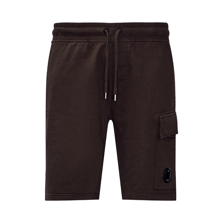 推荐商品：C.P. Company  抽绳五分中腰透气休闲短裤 男女同款 14CMSB021A-002246G 棕